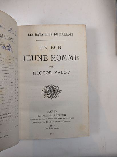 MALOT (H.). Sans famille. Paris, Dentu, 1878....