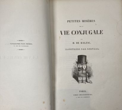 BALZAC (H.). Petites misères de la vie conjugale....