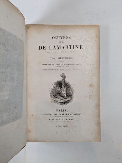 LAMARTINE (Alph. de). OEuvres. Paris, Gosselin,...