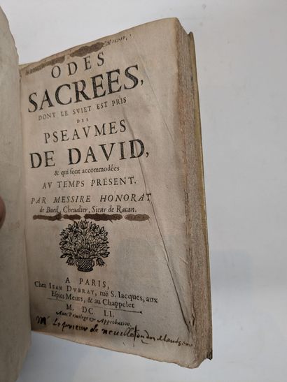 HONORAT. Oeuvres sacrées dont le sujet est...
