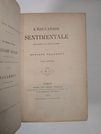 FLAUBERT (G.). Madame Bovary. Paris, Lemerre,...