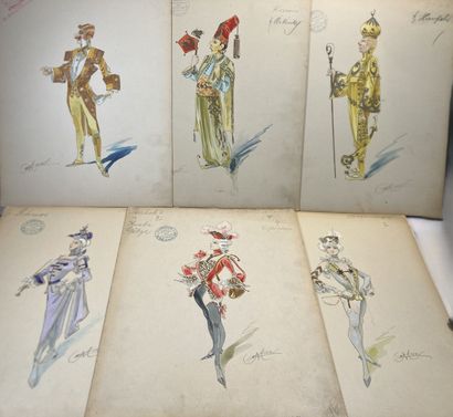 THEATRE- MINON (A.) 1814-1897. Ensemble de...