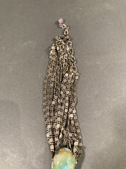 Philippe Ferrandis
Steel necklace with rock...