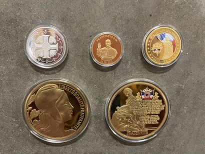 Commemorative coins and medals