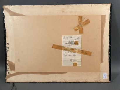 Two paintings on silk
The Tiger Hunt, India
Glued...