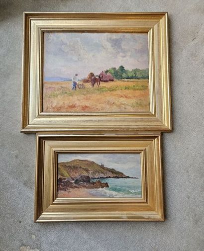 Maurice DAINVILLE (1858-1943)
Seaside cliffs...