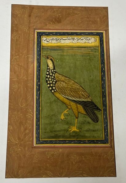 Set of ten Persian miniatures figures, hunting...