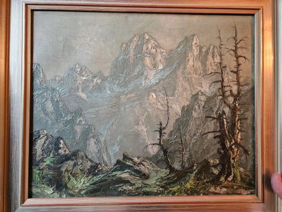 Otto VON PIDOLL (20th century)
Mountain landscape
Oil...