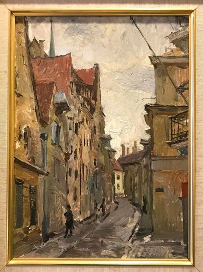 ELMANOVITCH 
Talinn
Oil on board signed on...