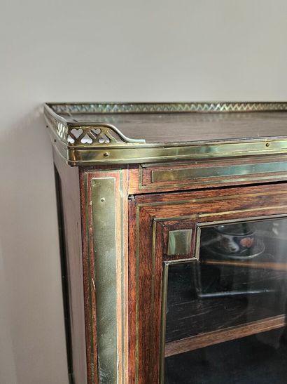 Louis XVI style display cabinet in mahogany...