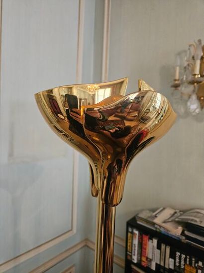 RELCO (Italy) 
Gilded bronze floor lamp 
H....