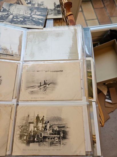 Batch of postcards on the themes of the navy,...