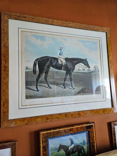 Lot including:
Two color prints: Le Jugement...