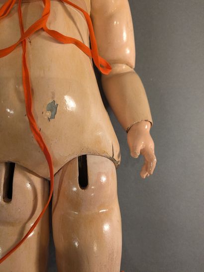 Doll, porcelain head marked DEPOSÉ, fixed...