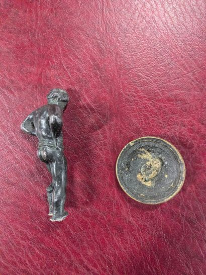 Hercules (?)
Group in chased and patinated...