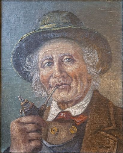 Otto VON PIDOLL (20th century)
Man with pipe
Oil...