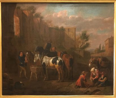 Attributed to Pieter van BLOEMEN (1657-1720)
The...