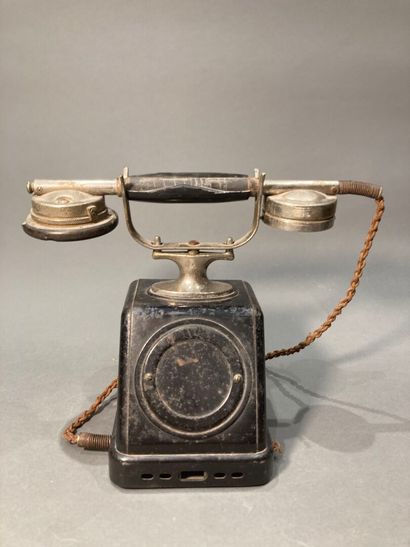 Black bakelite telephone
Handset marked 