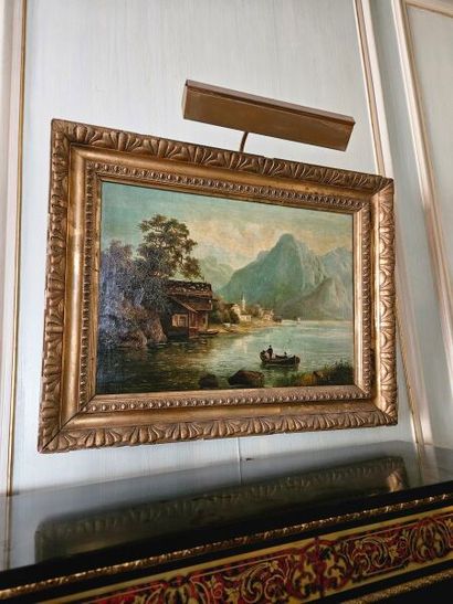 Late 19th century school
Lake landscape at...