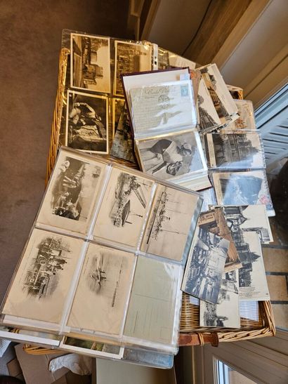 Batch of postcards on the themes of the navy,...