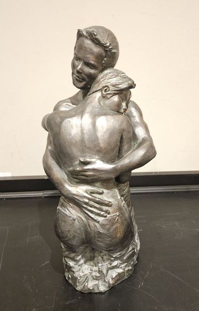 Modern school
Embracing couple
Green-silver...