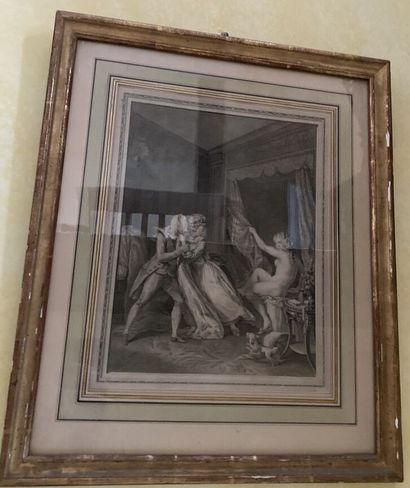 Lot of black prints
18th century
Framed (insolated)

LOT...