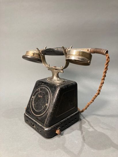 Black bakelite telephone
Handset marked 