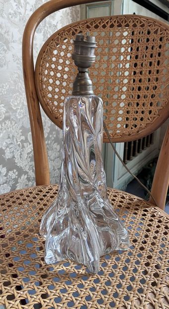 BACCARAT
Turned crystal lamp base
H. 30 ...