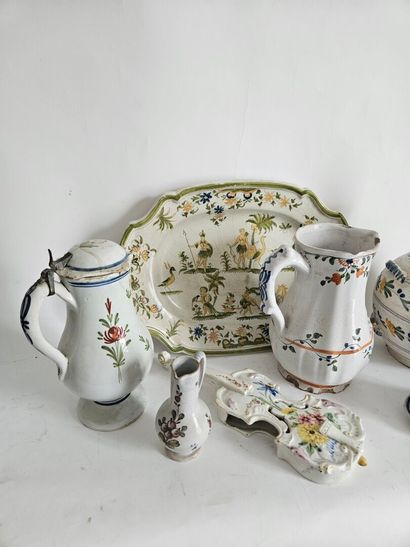 Eastern earthenware pitchers and jugs 
18th...