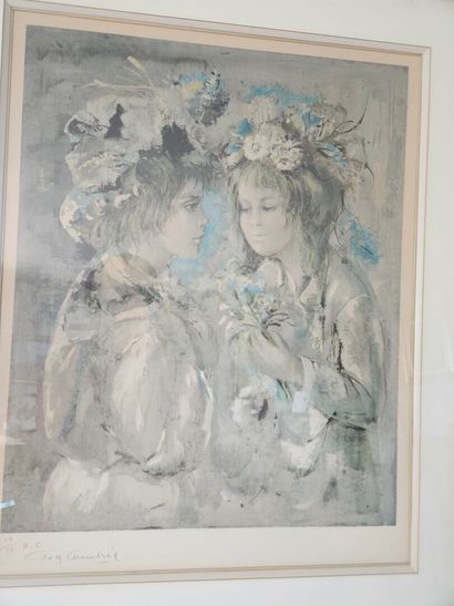 Sara CAMBRIA (1916-2007)
Two young girls...