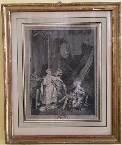 Lot of black prints
18th century
Framed (insolated)

LOT...