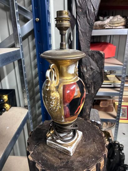 Porcelain vase with pedestal and 