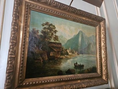 Late 19th century school
Lake landscape at...