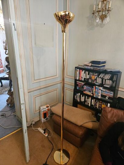 RELCO (Italy) 
Gilded bronze floor lamp 
H....