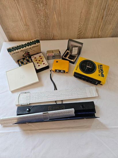 PICART LE DOUX
Card game
Various slide rules,...