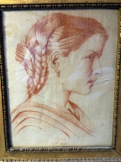 Charles MIGNOT
Portrait of a woman in profile...