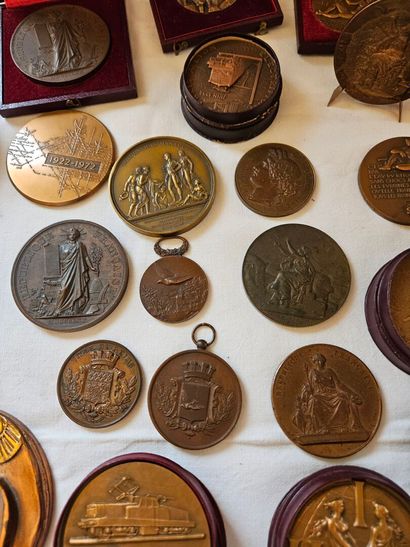 Batch of various commemorative medals and...