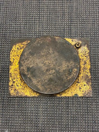 Brass compass marked 