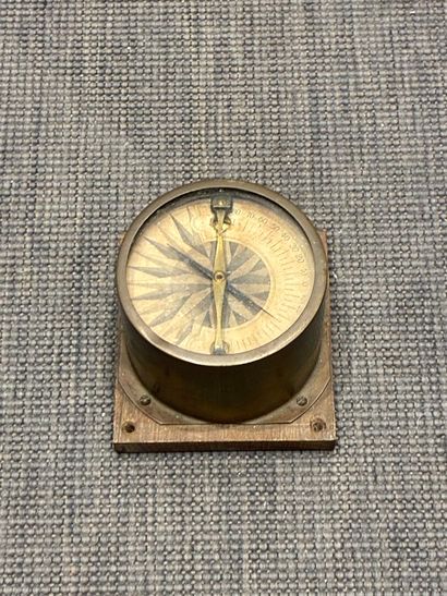 Ammeter with wood and metal base
Marks on...