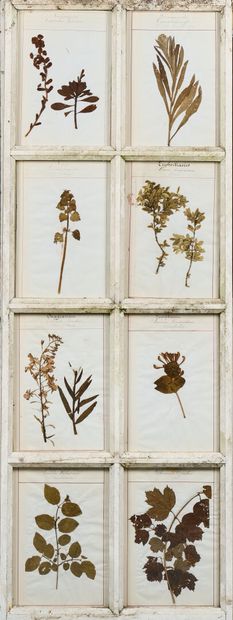 Set of four door panels, each with eight...