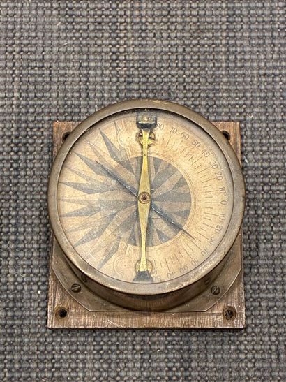 Ammeter with wood and metal base
Marks on...