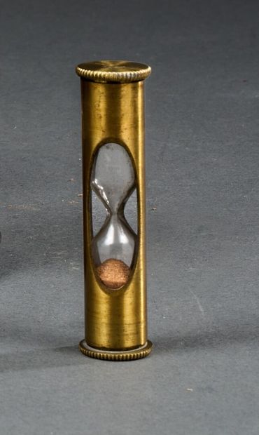 Small LOCH hourglass with brass mounting...