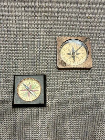 Set of two wooden compasses
One is German...