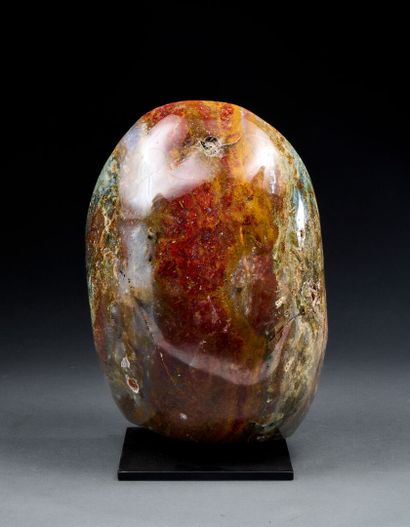 Polychrome jasper block
H. 34 cm - l. 21...