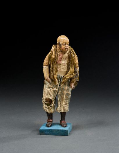 Beggar statuette
Wood, fabric and papier-mâché
H....