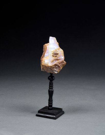 Large opal in its gangue mounted on an antique...