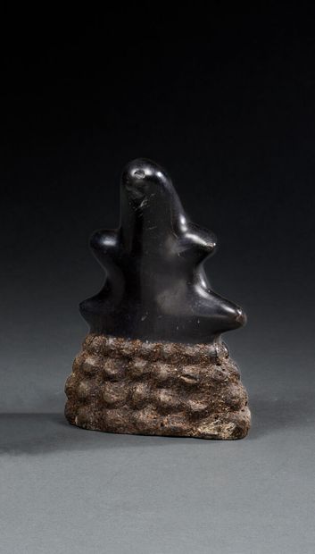 Java rhinoceros horn with nodules
H. 16 cm...