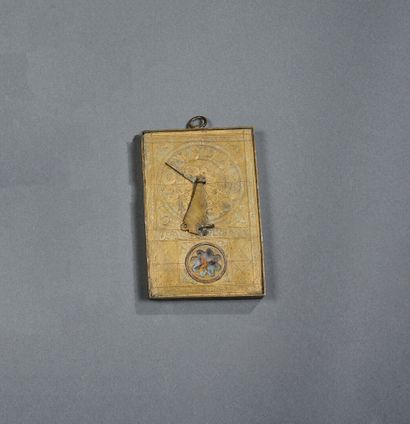Brass qibla indicator dial
On the reverse,...