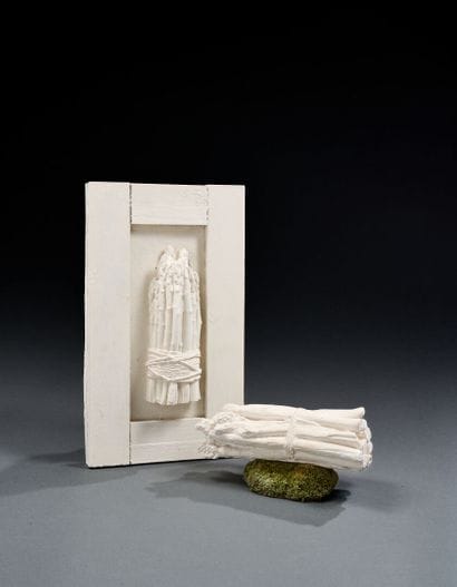 Set of two plaster casts of asparagus
L....
