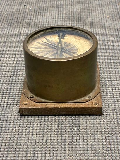 Ammeter with wood and metal base
Marks on...